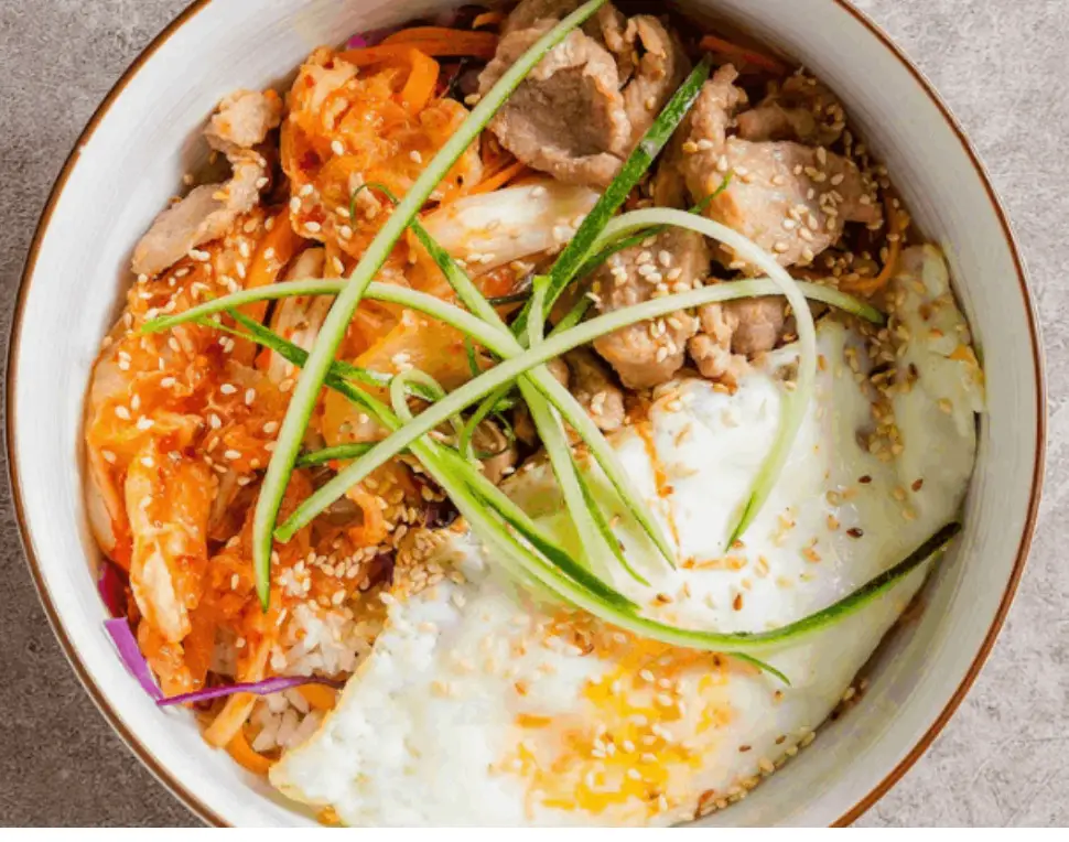 Hình ảnh CƠM TRỘN HÀN QUỐC (có rau)