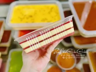 Hình ảnh Rau Câu Flan Cheese Dâu Tây