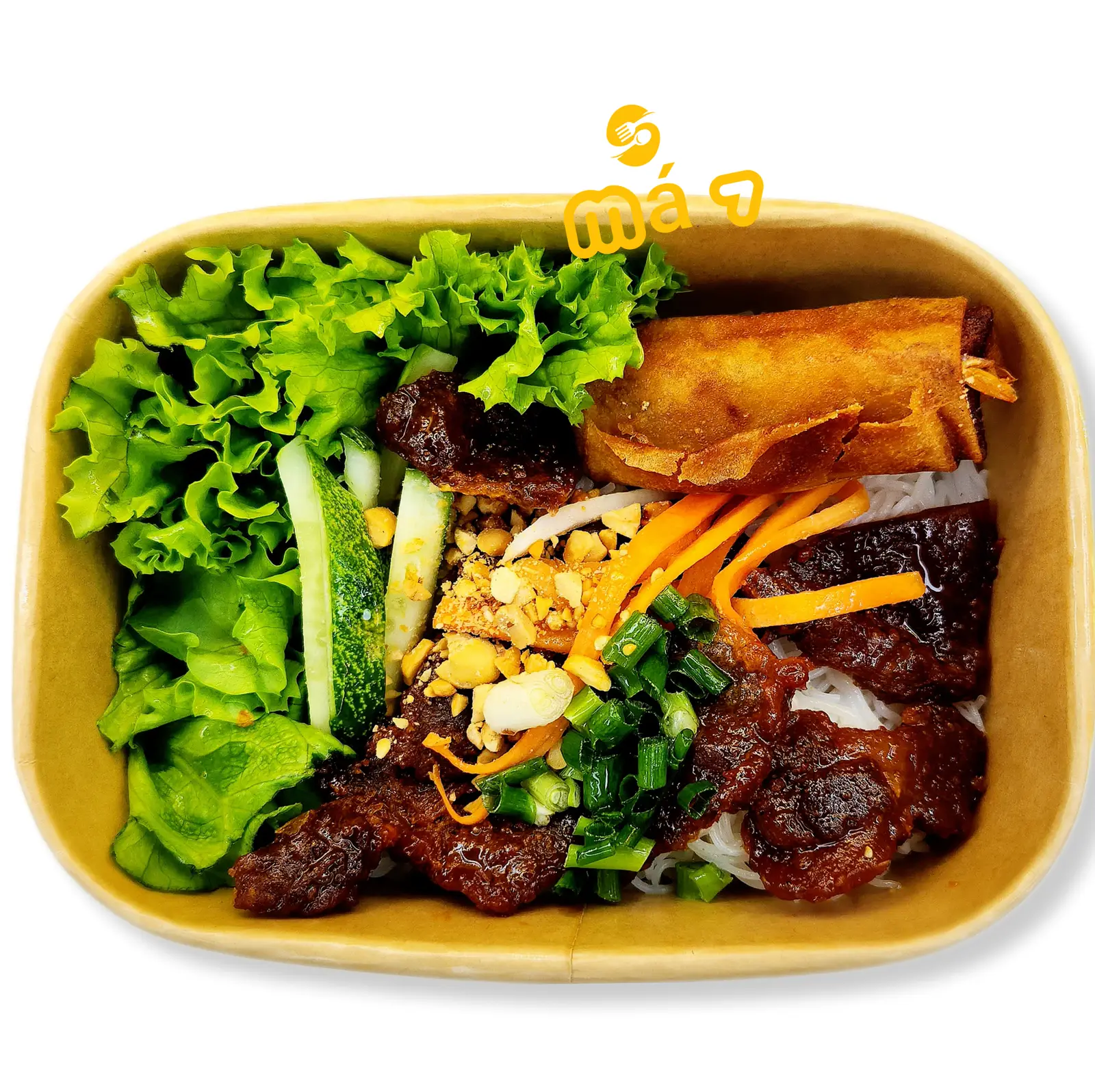 Hình ảnh BÚN THỊT NƯỚNG + CHẢ GIÒ TÔM