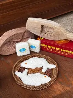 Hình ảnh Bánh Dẻo Cá Chay Hương Bưởi 