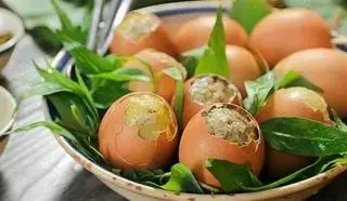 Hình ảnh trứng nướng 2 quả