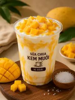 Hình ảnh Sữa chua kem muối vị xoài