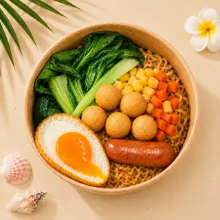 Hình ảnh Mì trộn Indomie TRỨNG - 5v CÁ - 1c LXNĐ