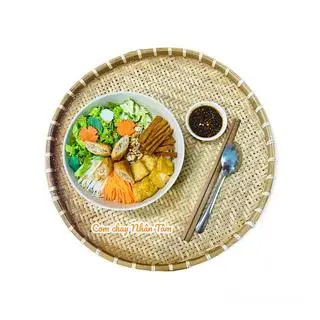 Hình ảnh Bún nước tương thuần chay - 3 topping