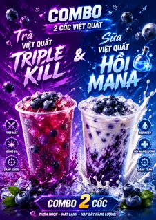 Hình ảnh Combo 2 cốc Việt quất