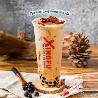 Hình ảnh Trà sữa long nhãn táo đỏ