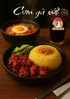 Hình ảnh Cơm Gà Xốt Hàn Quốc