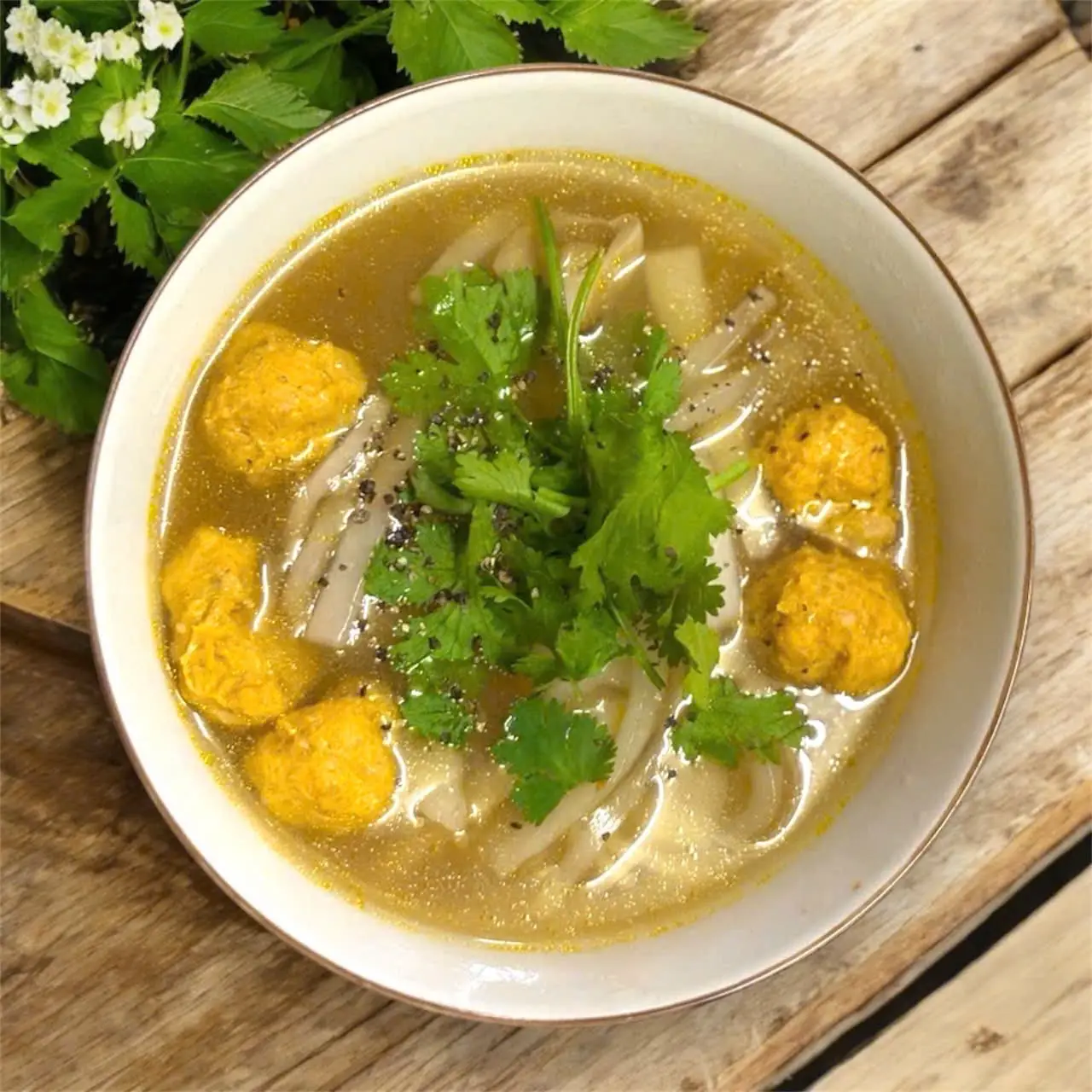 Hình ảnh Bánh canh bột lọc dai - chả cua