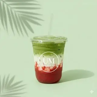 Hình ảnh Matcha latte dâu 