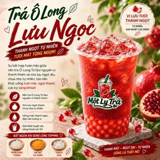 Hình ảnh Trà Ô Long Lựu Ngọc