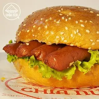 Hình ảnh Hamburger xúc xích