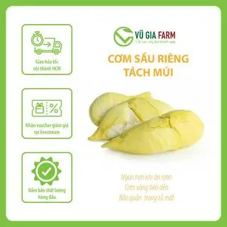 Hình ảnh Combo 2 Hộp (500G/hộp) Cơm Sầu Riêng Thái Tách Múi