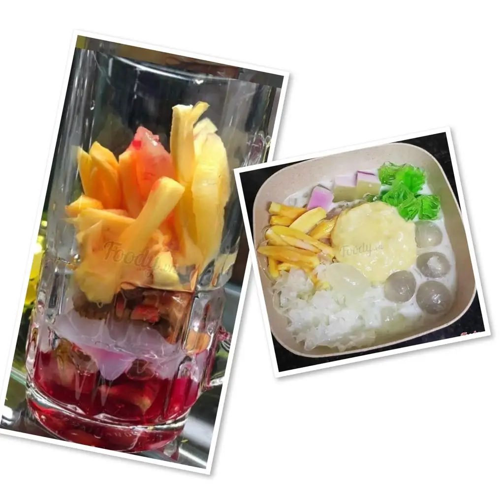 Hình ảnh 1 phần Chè Thái  & 1 phần cooktail