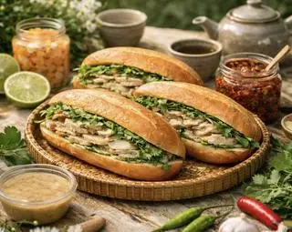 Hình ảnh Combo 3 ổ bánh mì chả bò gân A Chùm