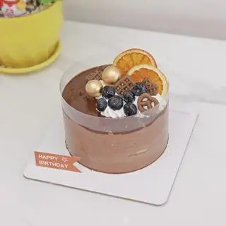 Hình ảnh Bánh Mousse Socola Decor Việt Quất Sz12