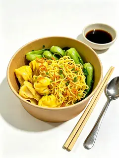 Hình ảnh Mì hoành thánh khô