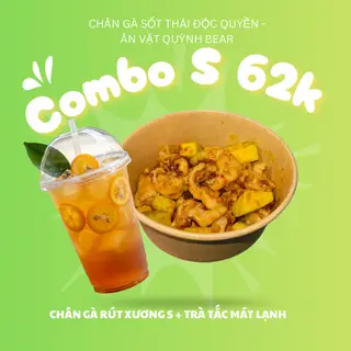Hình ảnh Combo S – Chân Gà Size S + Trà Tắc
