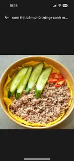 Hình ảnh Cơm thịt bằm phủ trứng