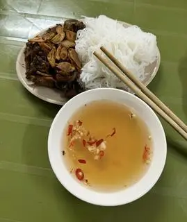 Hình ảnh Bún chấm ngan cháy tỏi