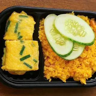 Hình ảnh Cơm sườn trứng cuộn