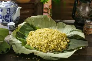 Hình ảnh Cốm non làng Vòng gói lá 1kg