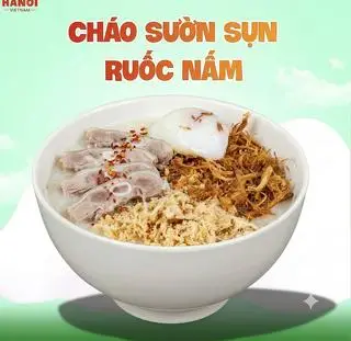 Hình ảnh Cháo sườn sụn, ruốc, ruốc nấm hương Phố Cổ