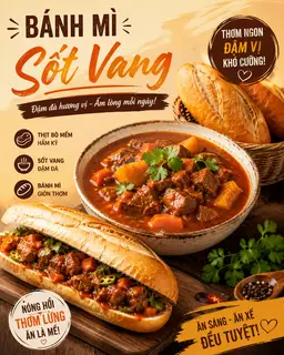 Hình ảnh Bánh mì sốt vang