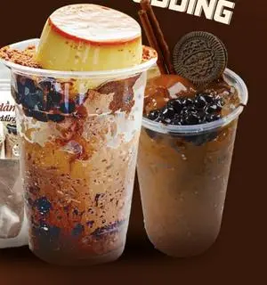 Hình ảnh Milo dầm có bánh Flan