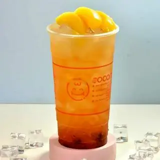 Hình ảnh Trà đào hoa hồng - có miếng đào