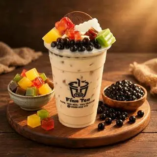 Hình ảnh Trà Sữa Thập Cẩm - Trà Sữa Full Topping (Size L)