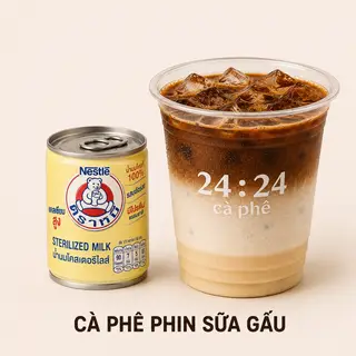 Hình ảnh Cà Phê Sữa Gấu Pha Phin