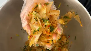 Hình ảnh Bánh tráng mỡ hành