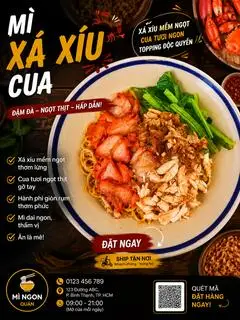 Hình ảnh Mì xá xíu cua 