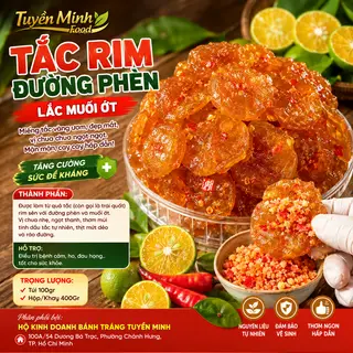 Hình ảnh TẮC RIM ĐƯỜNG PHÈN LẮC MUỐI ỚT 100Gr 