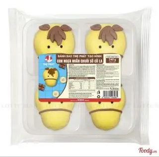 Hình ảnh Bánh bao TP T11 Con ngựa chuối socola 200g