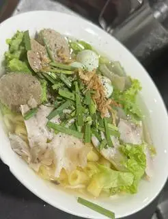 Hình ảnh nui thịt/ bò viên