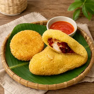 Hình ảnh COMBO 2 Đùi gà tặng 1 xôi chiên nhân thịt và chà bông