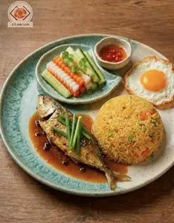 Hình ảnh Cơm rang cá bạc má kho dứa/kho tiêu