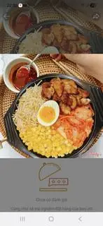Hình ảnh cơm trộn gà nướng 