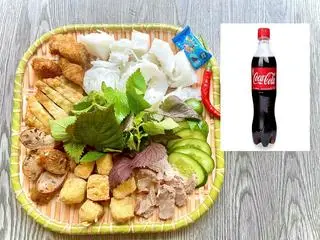 Hình ảnh Combo Bún đậu suất đầy đủ+cocacola