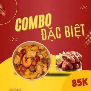Hình ảnh Combo khoai trộn đặc biệt + 1 lạp xưởng (kèm bột ớt)
