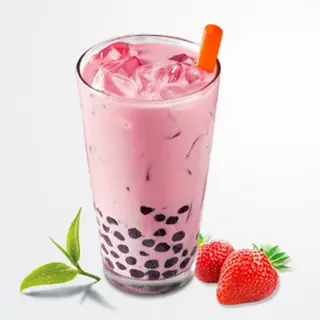 Hình ảnh TRÀ SỮA DÂU FULLTOPPING 