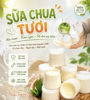 Hình ảnh Sữa chua tươi (set 10 hũ)