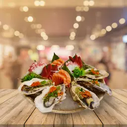 Hình ảnh Sashimi mix 17 - salad da cá hồi