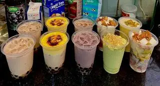 Hình ảnh Trà sữa việt quất 