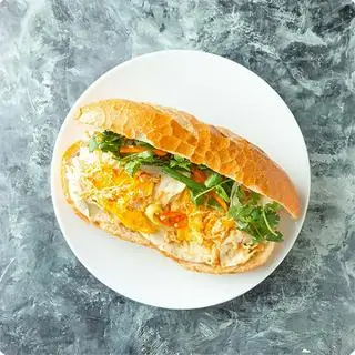 Hình ảnh Bánh Mì 2 Trứng - Chà Bông