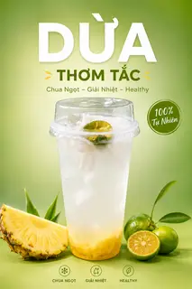 Hình ảnh Dừa Thơm Tắc Tươi (700ml)