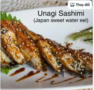 Hình ảnh Sashimi lươn nhật