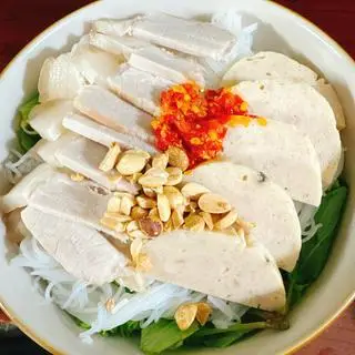 Hình ảnh Bún Mắm Nêm Thịt Luộc+Chả Lụa