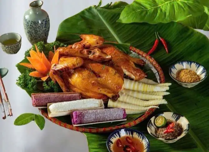 Hình ảnh Combo Gà nướng cơm lam